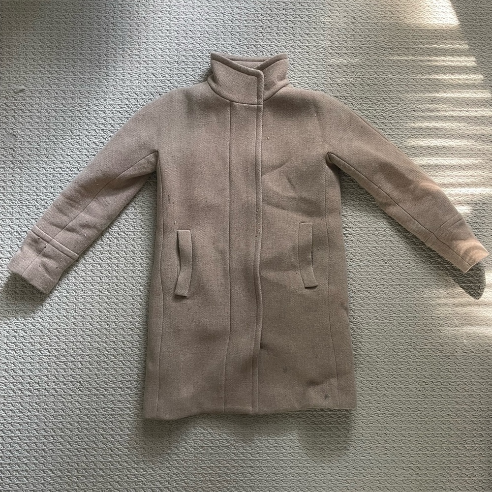 J. Crew Beige Wool Cocoon Coat